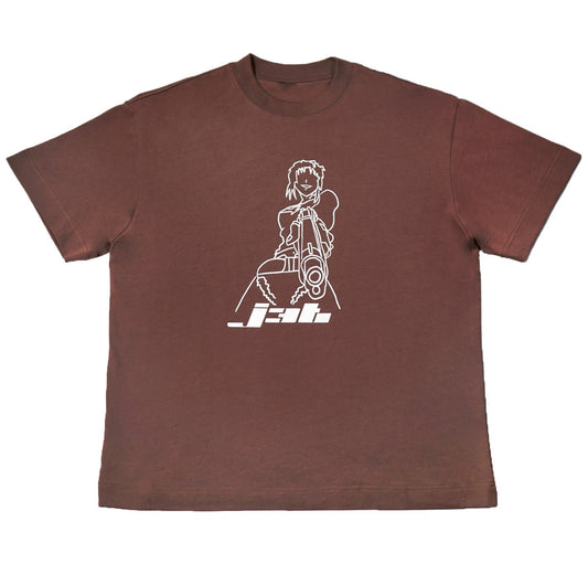 Remy Tee Brown with single color screen print on the front