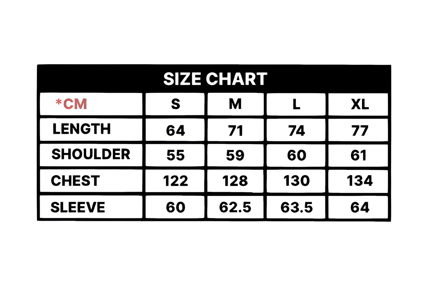 Size chart for the spider hoodie . S-M-L-XL. everythingj3t